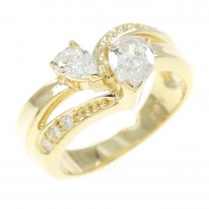 K18YG ダイヤモンド リング 0.64CT