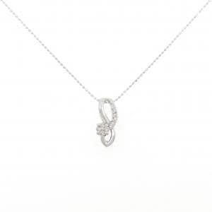 K18WG ダイヤモンド ネックレス 0.15CT