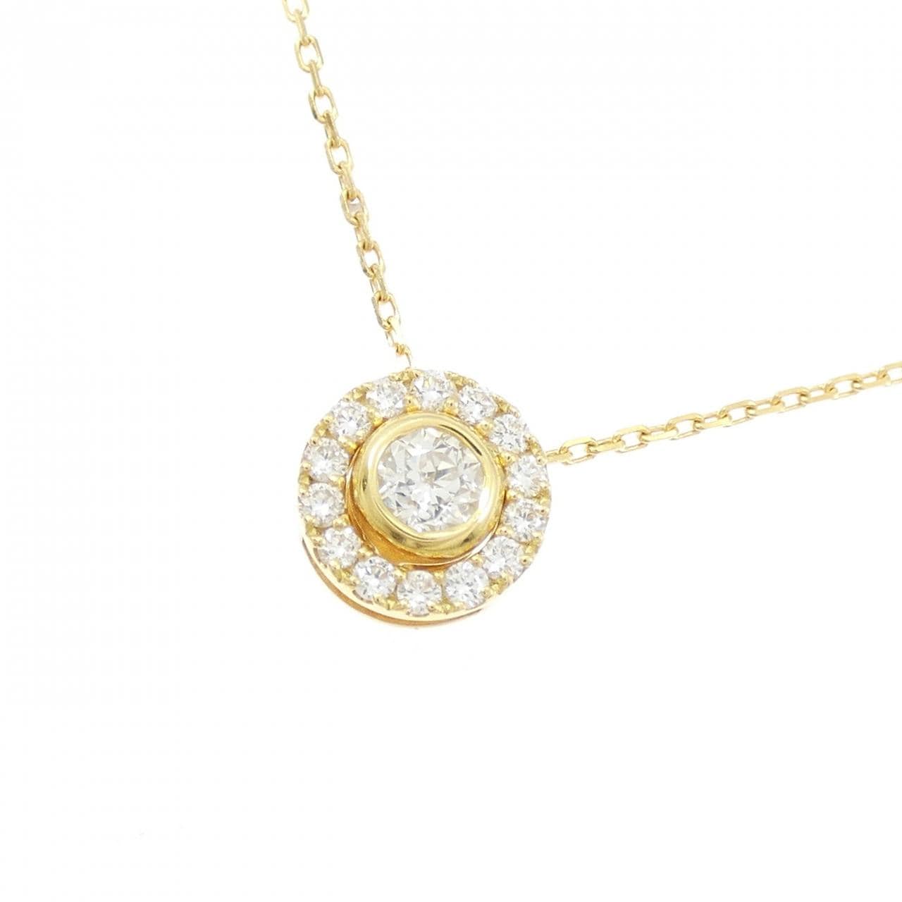 K18YG ダイヤモンド ネックレス 0.159CT