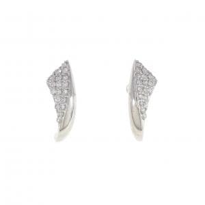 K18WG ダイヤモンド ピアス 0.30CT