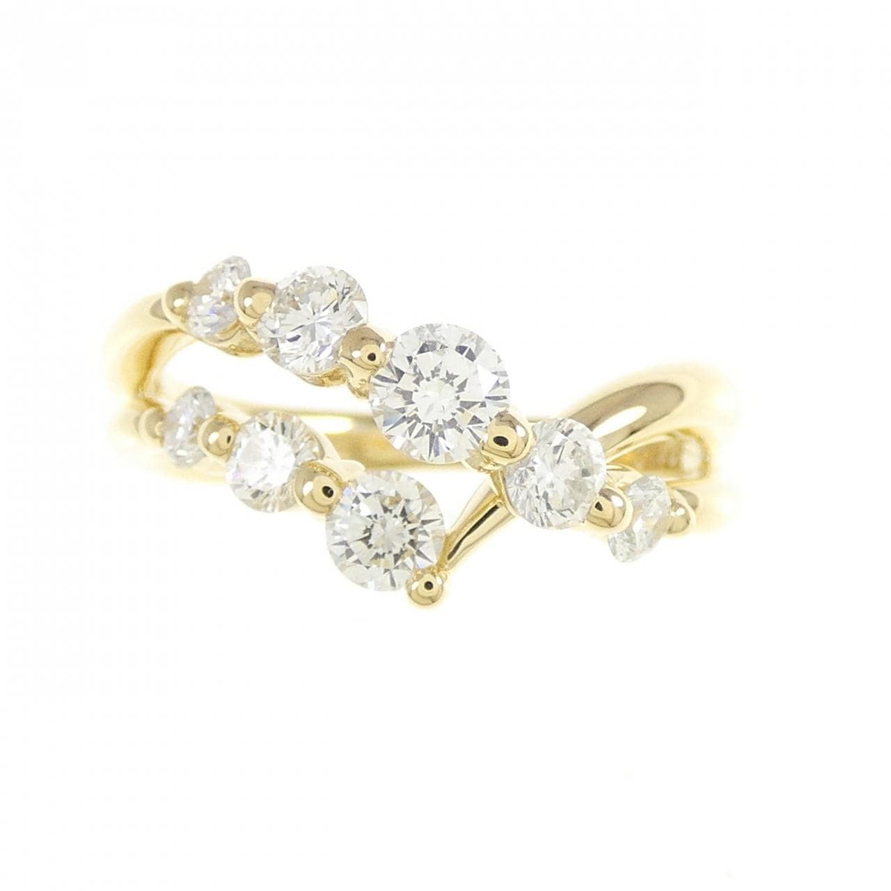 K18YG ダイヤモンド リング 0.73CT