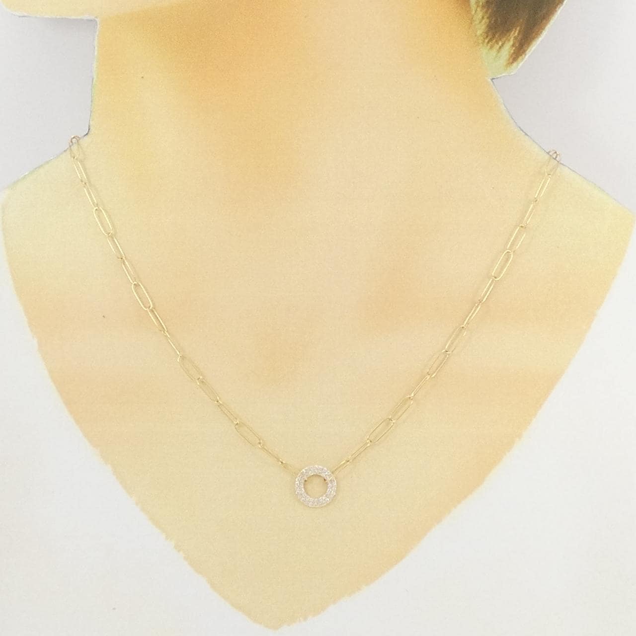 K18YG ダイヤモンド ネックレス 0.17CT