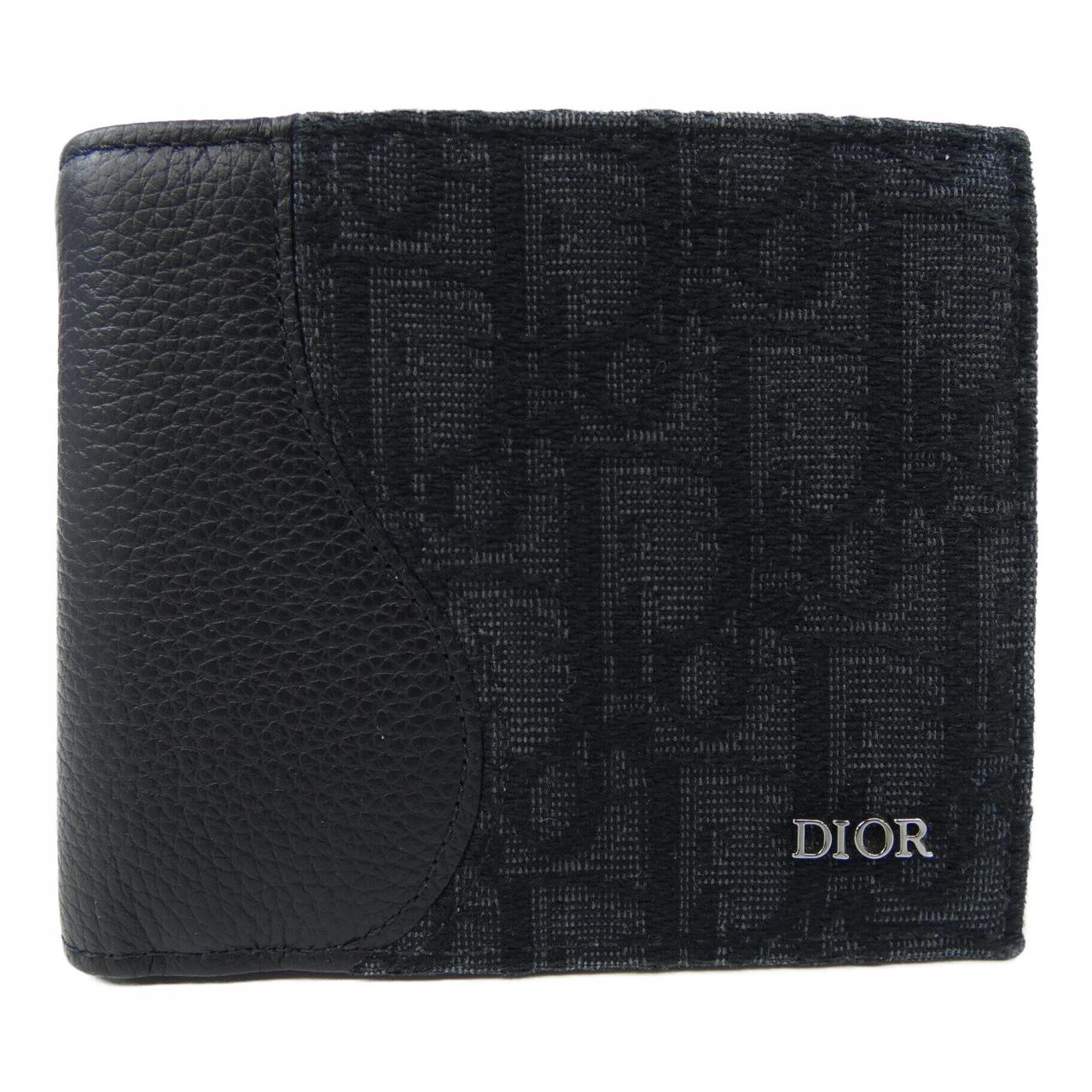 ディオール DIOR SADDLE 2つ折りウォレット オブリーク ジャガード 2ADBC306YKS WALLET