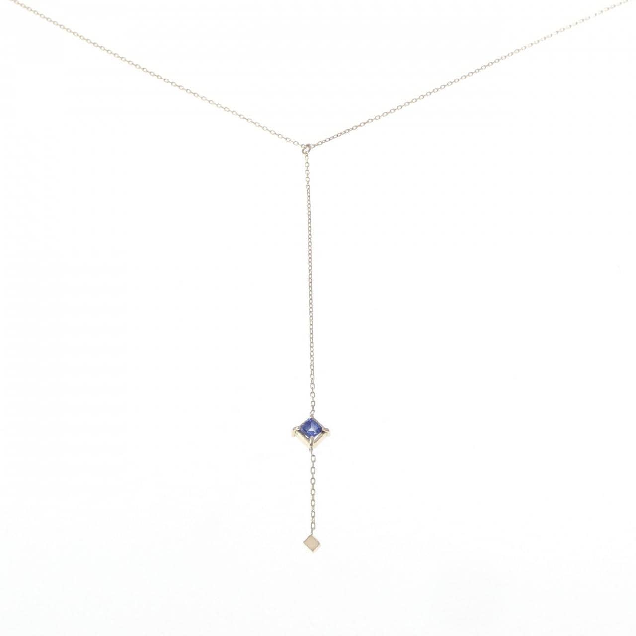 K18YG サファイヤ ネックレス