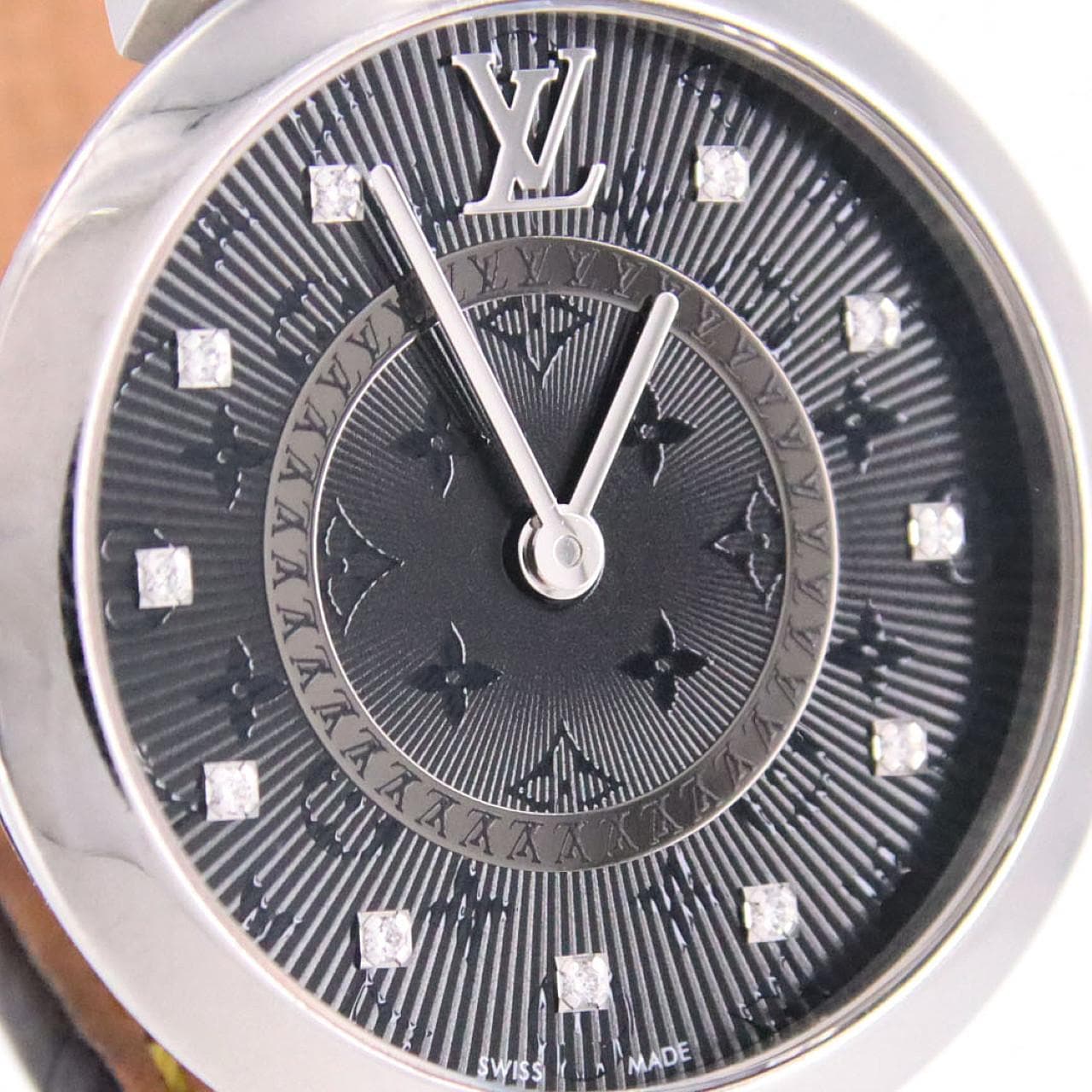 【ノーメンテナンス還元価格】ルイヴィトン タンブールスリムブラック･11P QA143 SS クォーツ