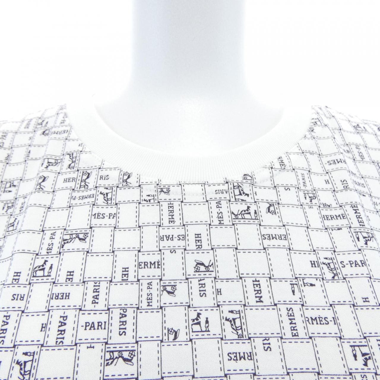 エルメス HERMES BOLDUC AU CARRE ボルデュックチェック 5E4645DK Tシャツ