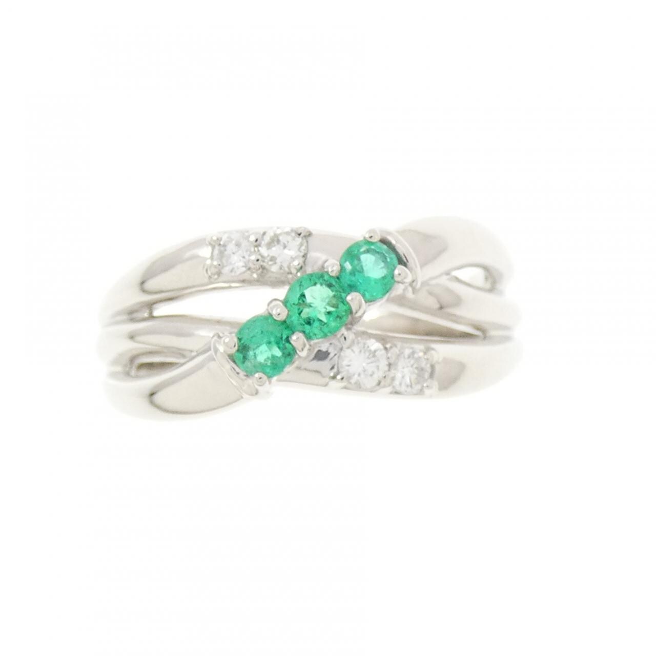 PT900 エメラルド リング 0.25CT