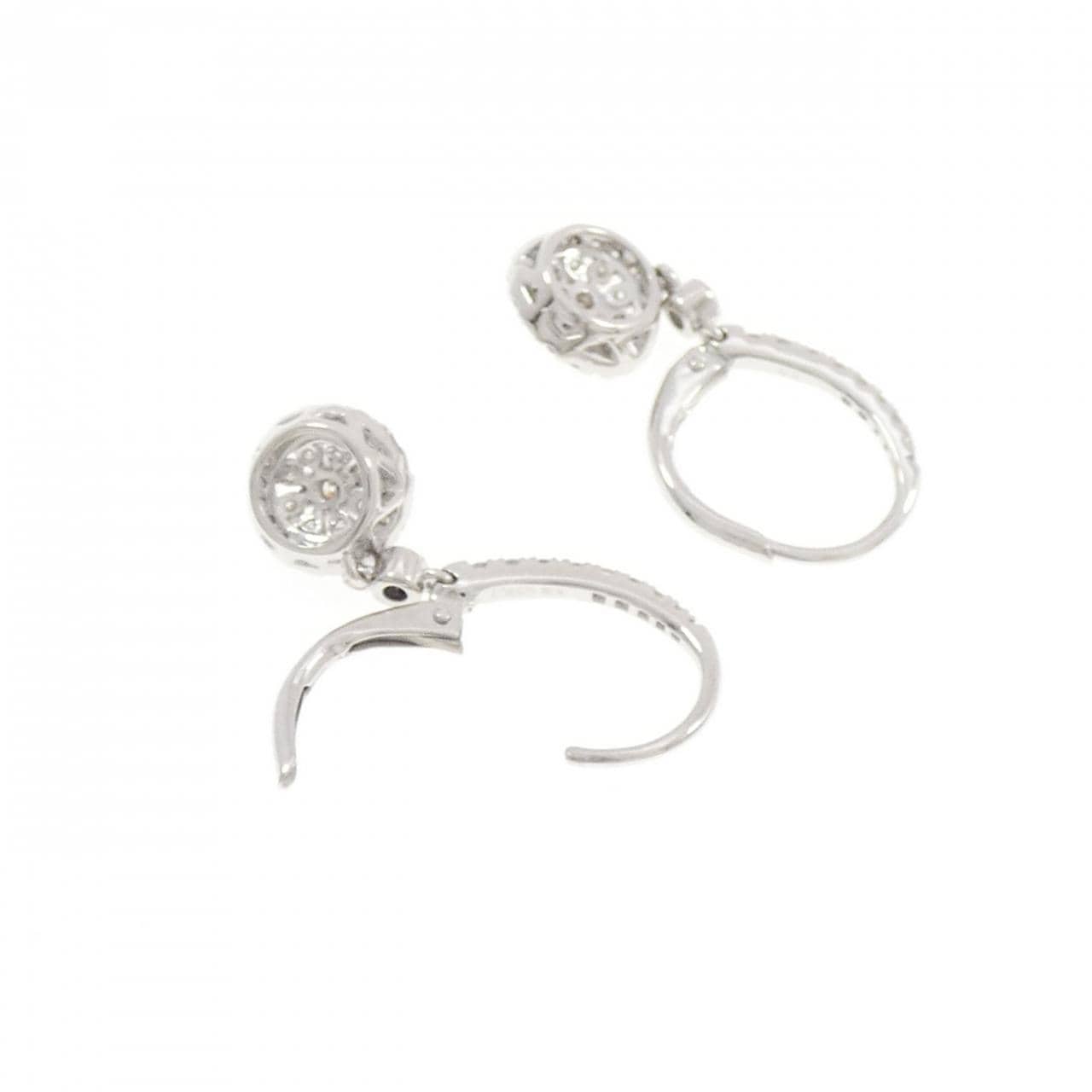 K18WG ダイヤモンド ピアス 0.59CT