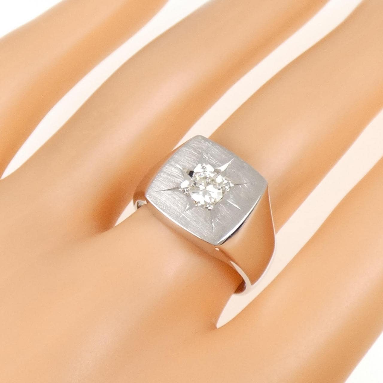 PM 印台 ダイヤモンド リング 0.32CT
