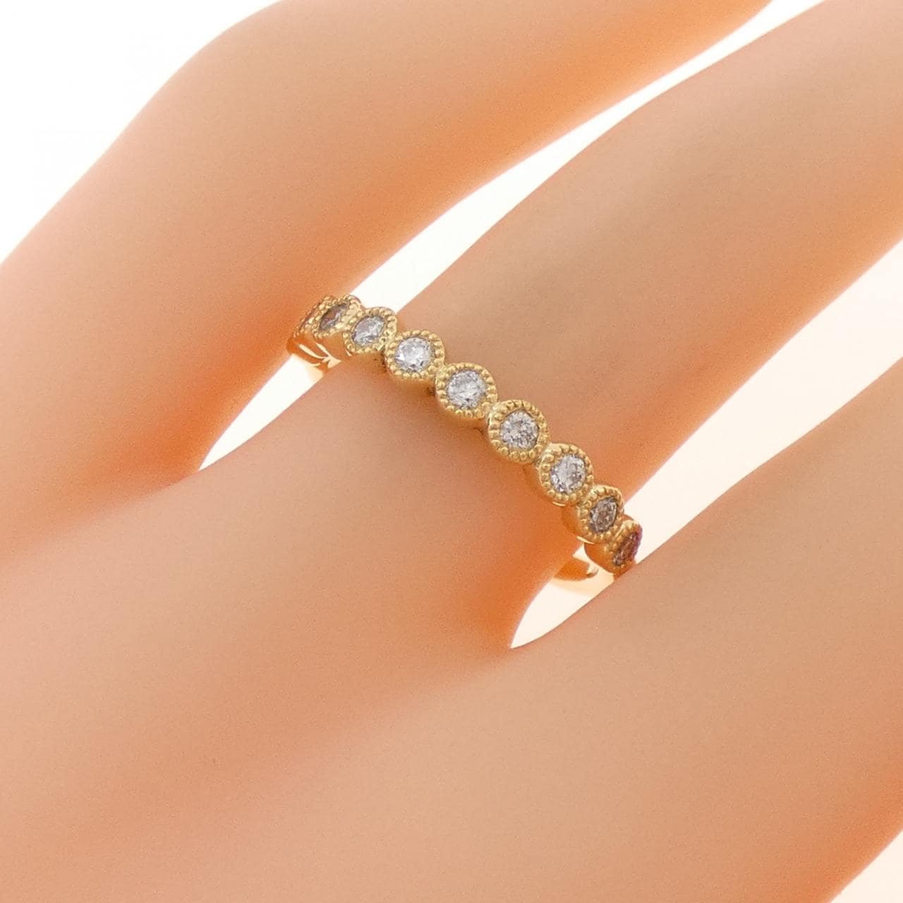 K18YG ダイヤモンド リング 0.25CT