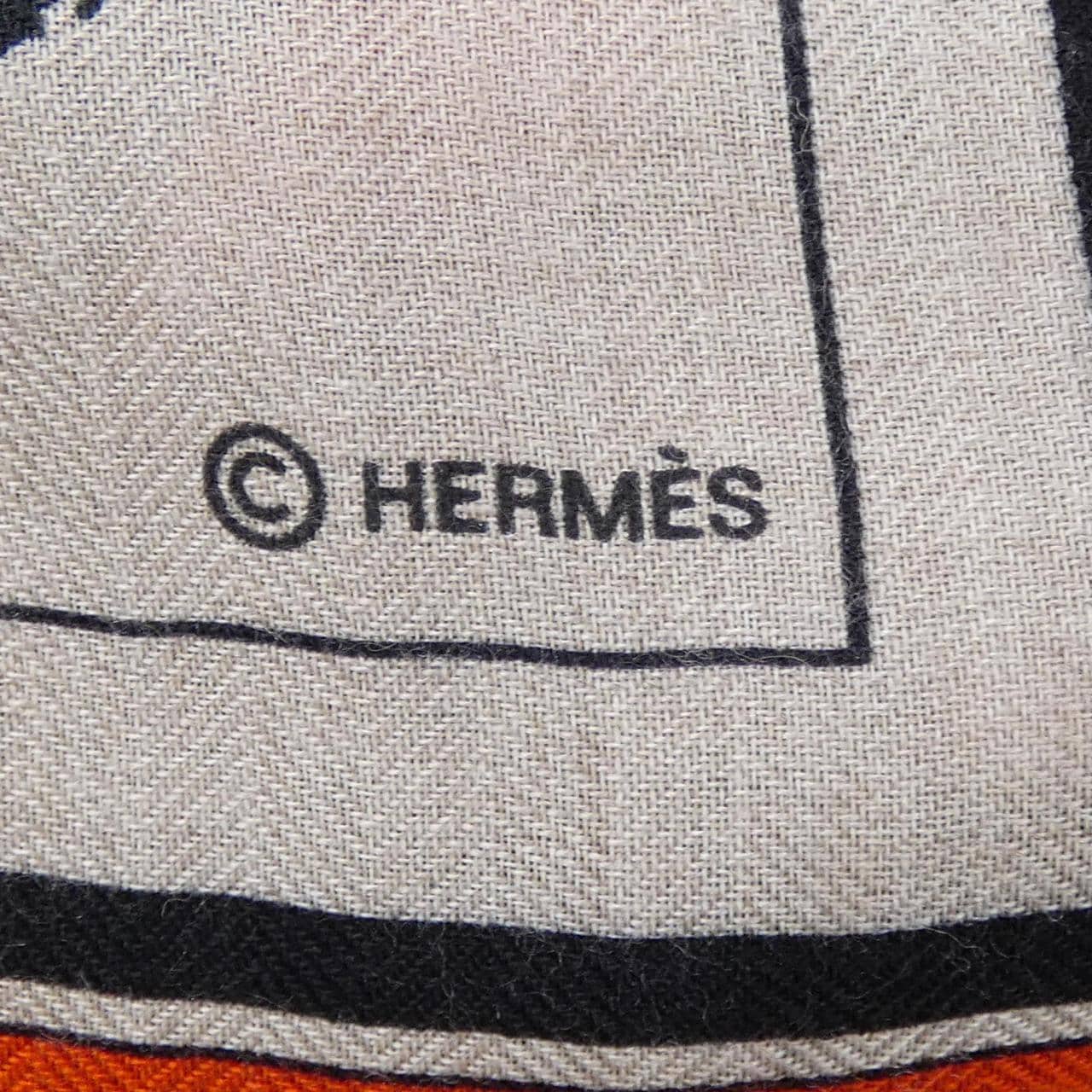エルメス HERMES COUVERTURES ET TENUES DE JOUR カレジェアン140. ショール