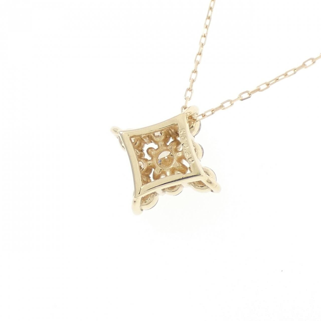 【新品】K10YG ダイヤモンド ネックレス 0.20CT