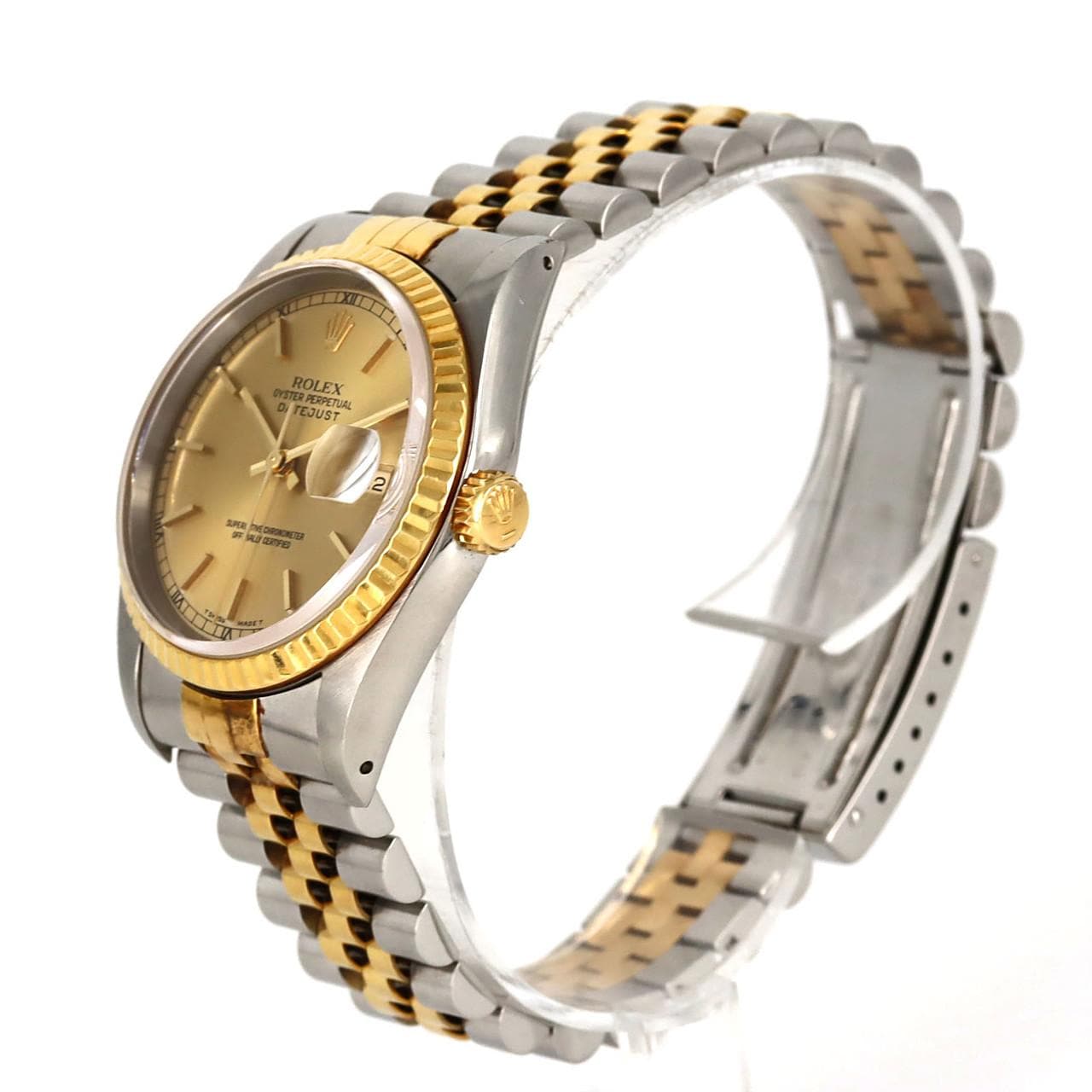 【ノーメンテナンス還元価格】ロレックス デイトジャスト 16233 SSxYG 自動巻 X番
