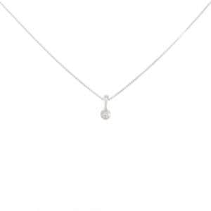 K18WG ダイヤモンド ネックレス 0.10CT