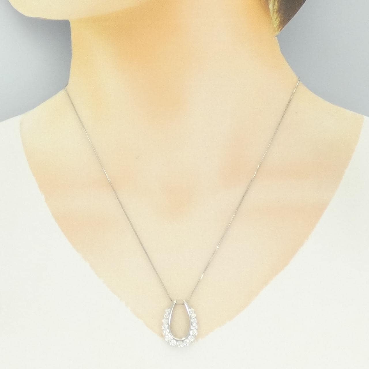 PT900/PT850 ダイヤモンド ネックレス 1.00CT