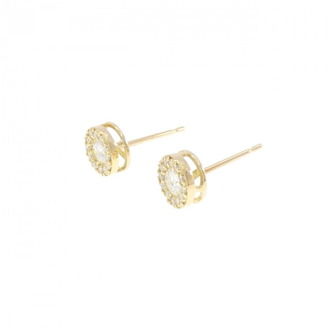 K18YG ダイヤモンド ピアス 0.30CT