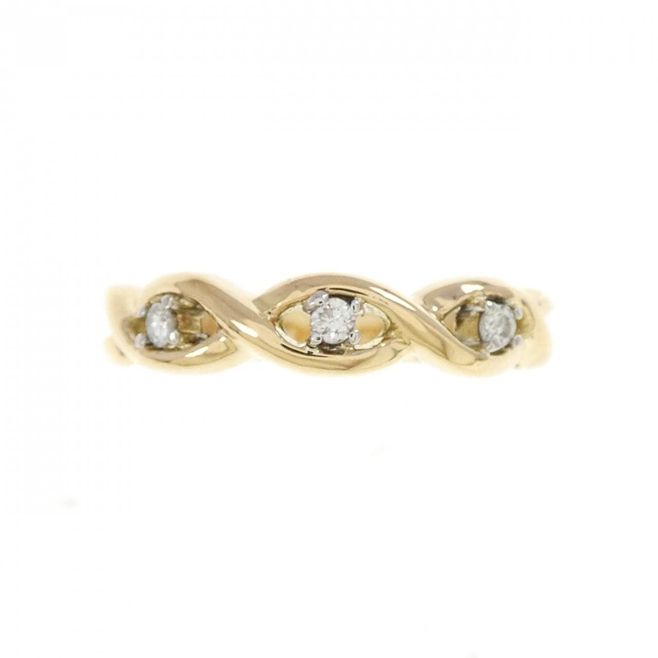 K18YG/K18WG ダイヤモンド リング 0.045CT