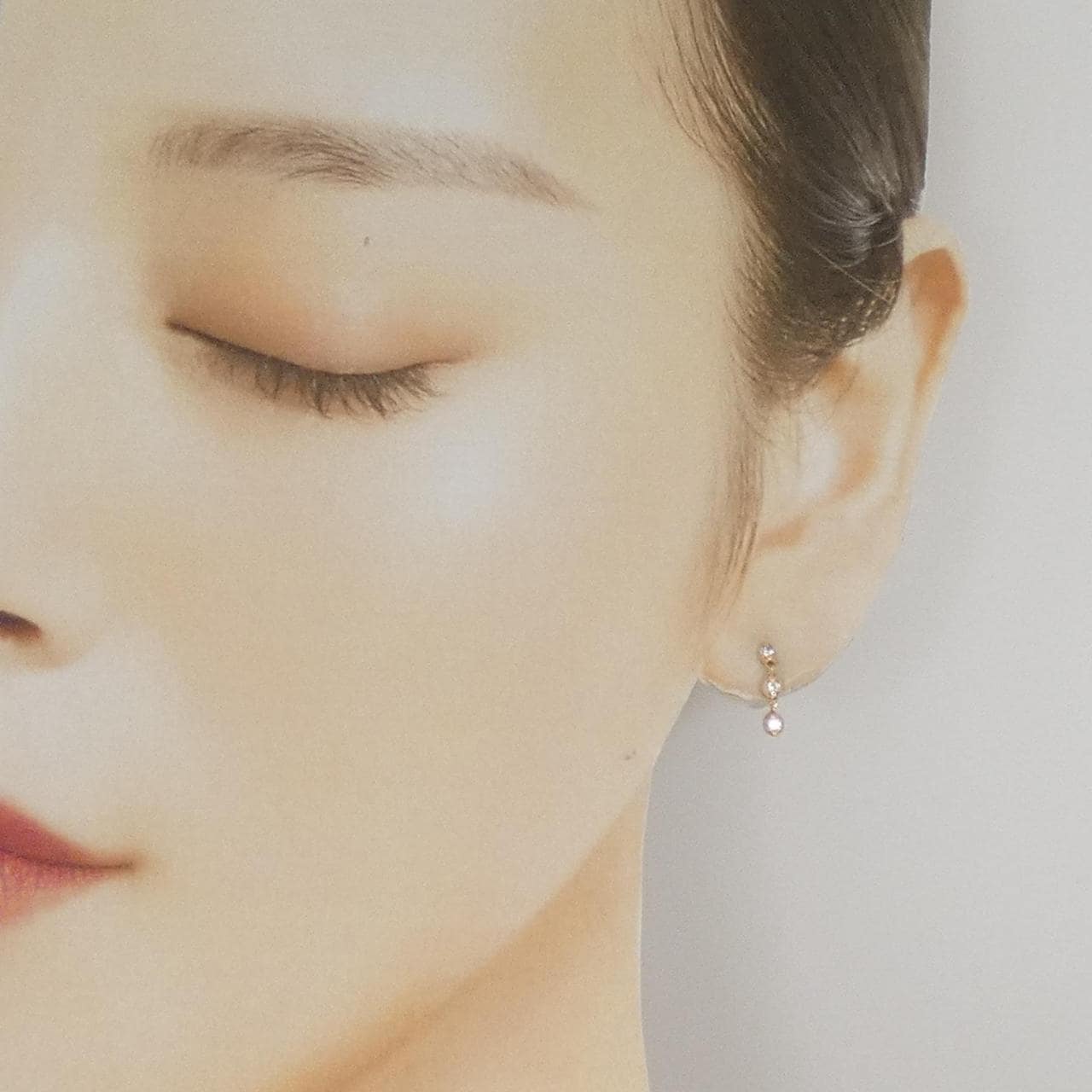 K10PG ダイヤモンド ピアス 0.12CT