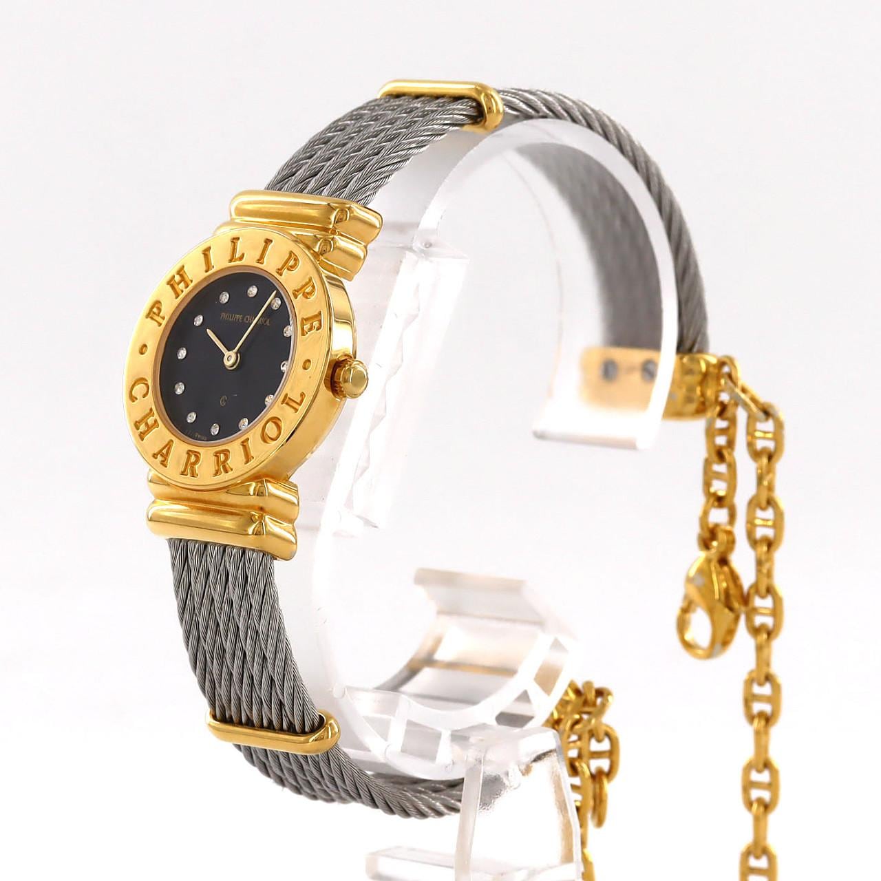 【ノーメンテナンス還元価格】フィリップシャリオール サントロペ コンビ･12P 28.91-0401 SSxGP クォーツ