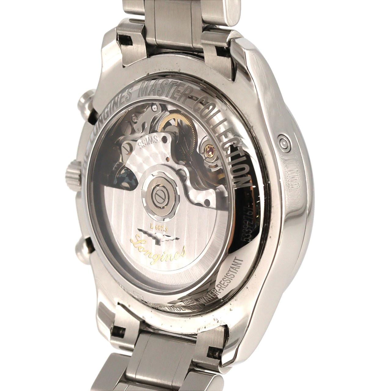 ロンジン マスターコレクションクロノムーンフェイズ L2.673.4.92.6 SS 自動巻