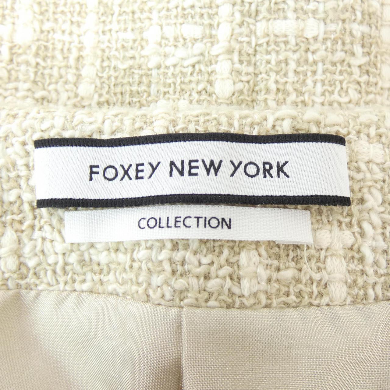 フォクシーニューヨーク FOXEY NEW YORK ノーカラージャケット