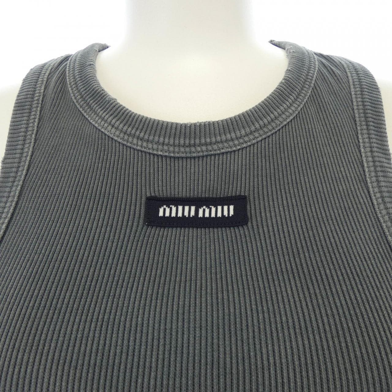 ミュウミュウ MIU MIU MIUMIU ロゴ MJT696 SOOO 15NM タンクトップ