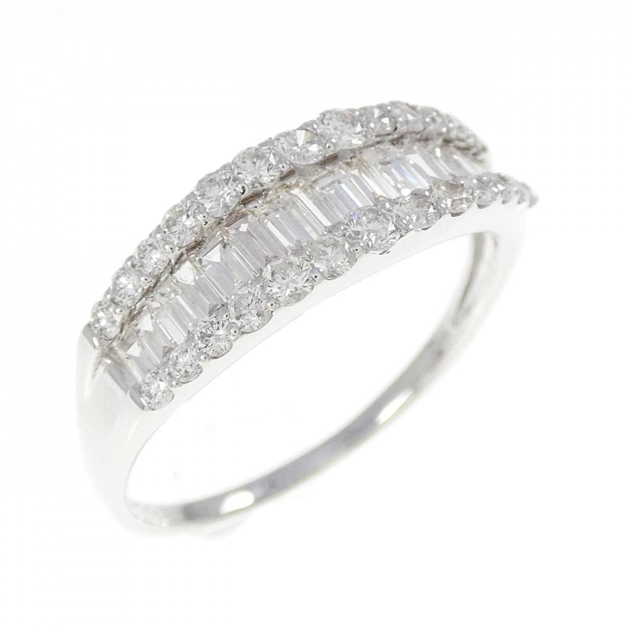 K18WG ダイヤモンド リング 1.00CT