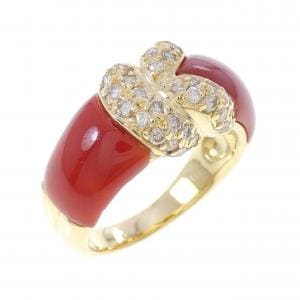 K18YG サンゴ リング