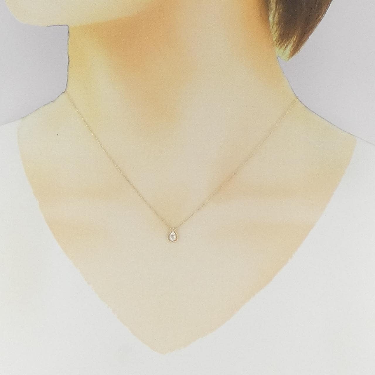 K10YG ムーンストーン ネックレス