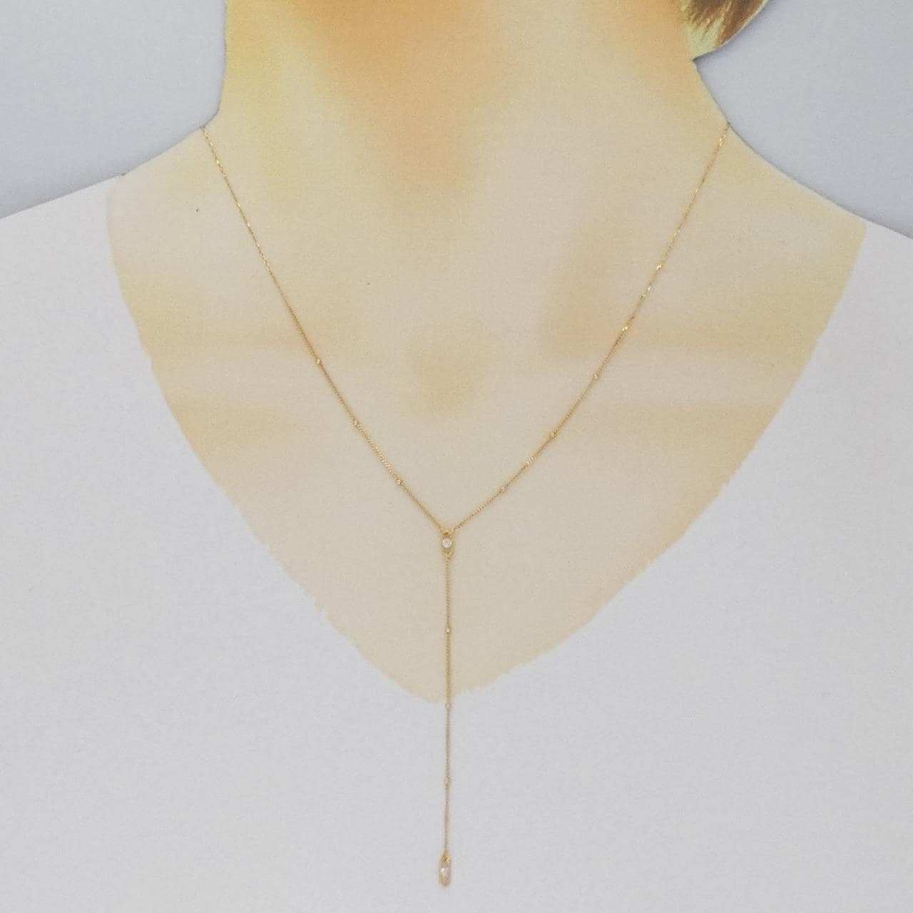 【新品】K18YG ダイヤモンド ネックレス 0.06CT