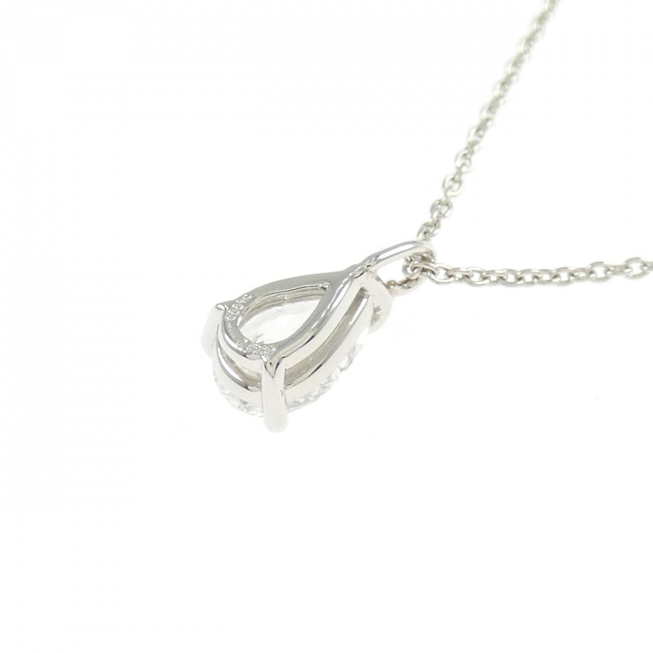 【リメイク】PT900/PT850 ダイヤモンド ネックレス 0.573CT D SI1 ペアシェイプ