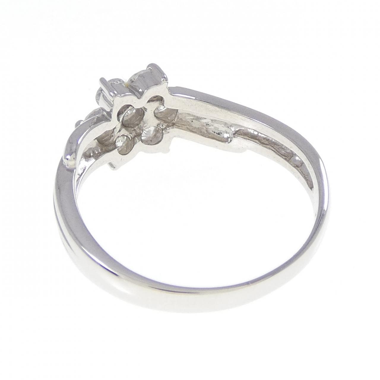 PT900 フラワー ダイヤモンド リング 0.50CT
