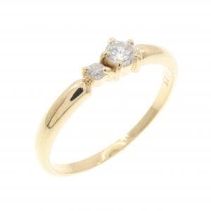 K18YG ダイヤモンド リング 0.15CT