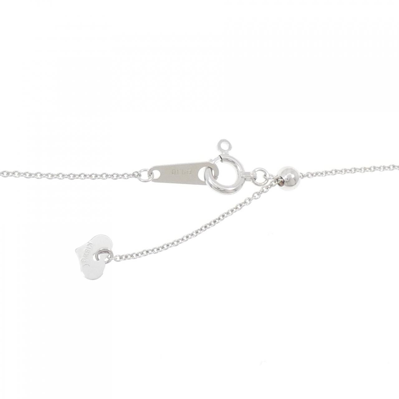 K18WG ダイヤモンド ネックレス 0.10CT