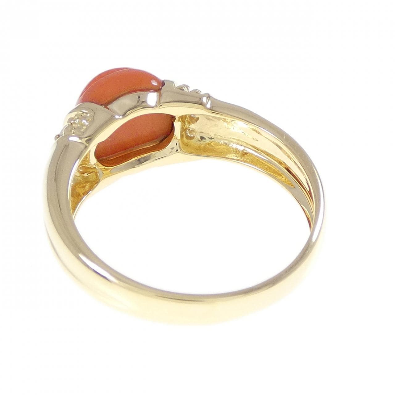 750YG サンゴ リング