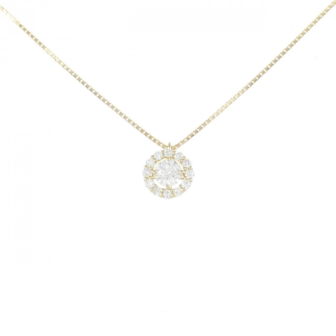 [BRAND NEW] K18YG Diamond Necklace 0.225CT F SI2 Good