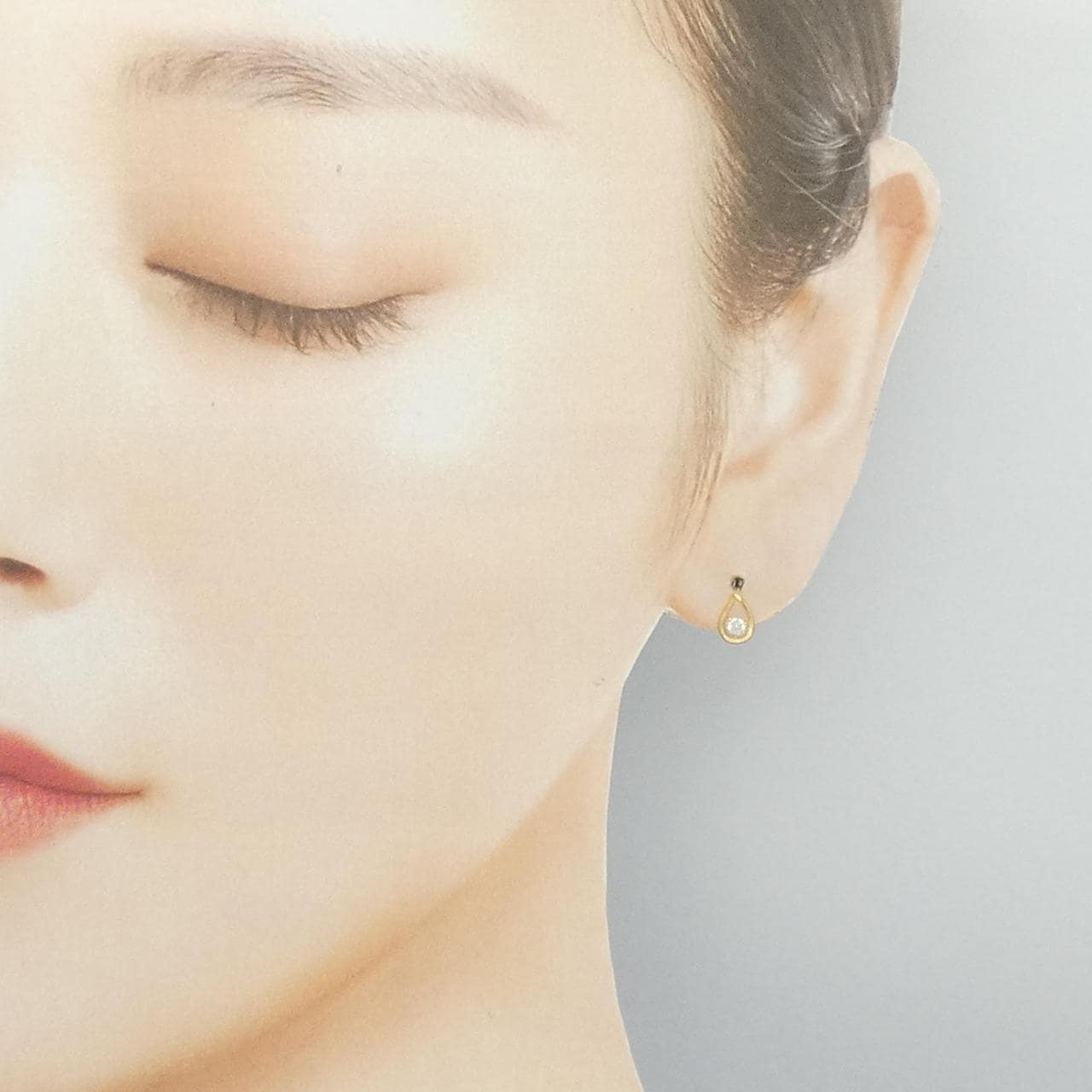 【リメイク】K18YG ダイヤモンド ピアス 0.10CT