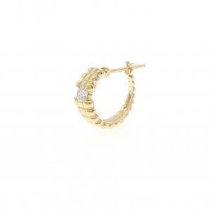 K18YG ダイヤモンド ピアス 0.10CT 片耳