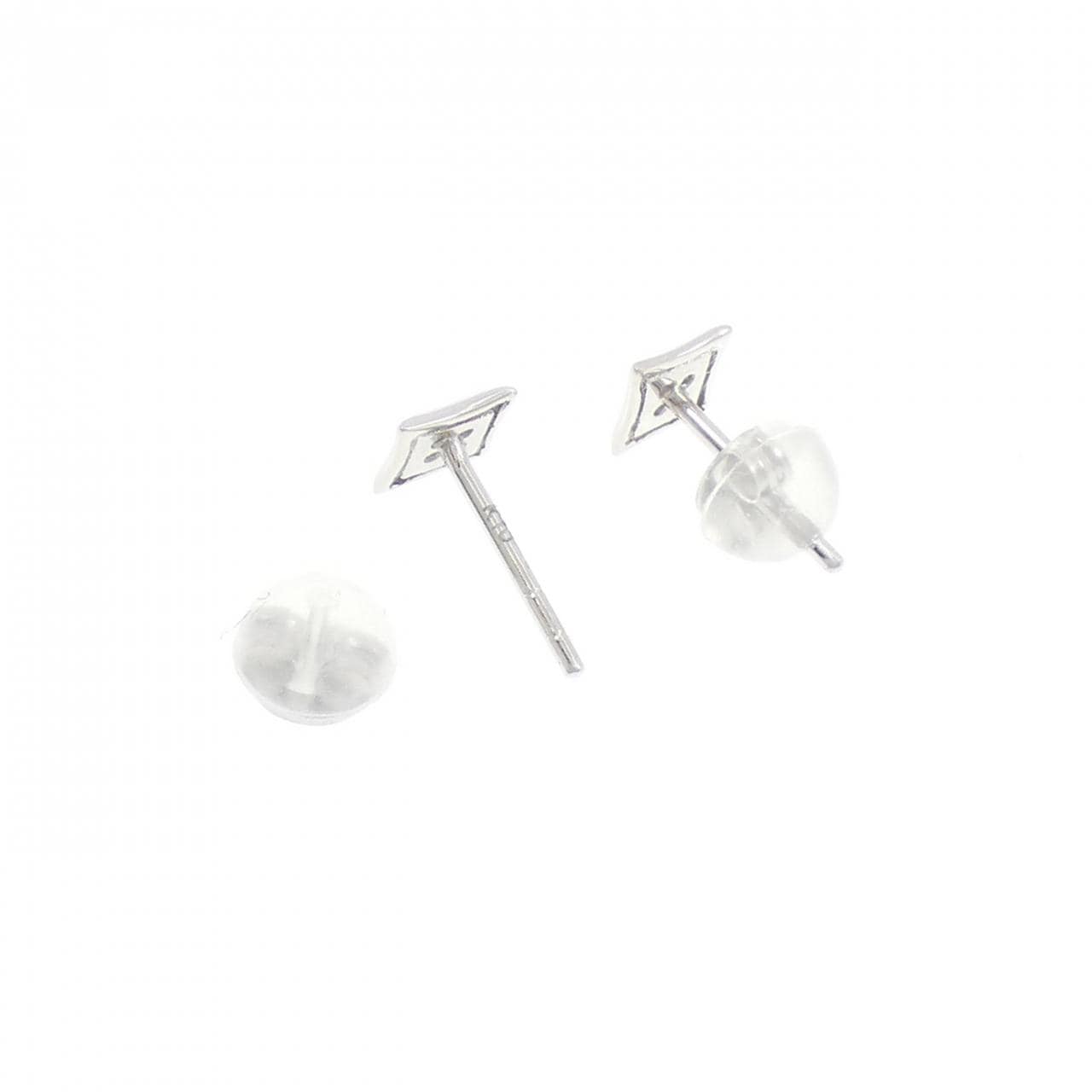 K10WG ダイヤモンド ピアス