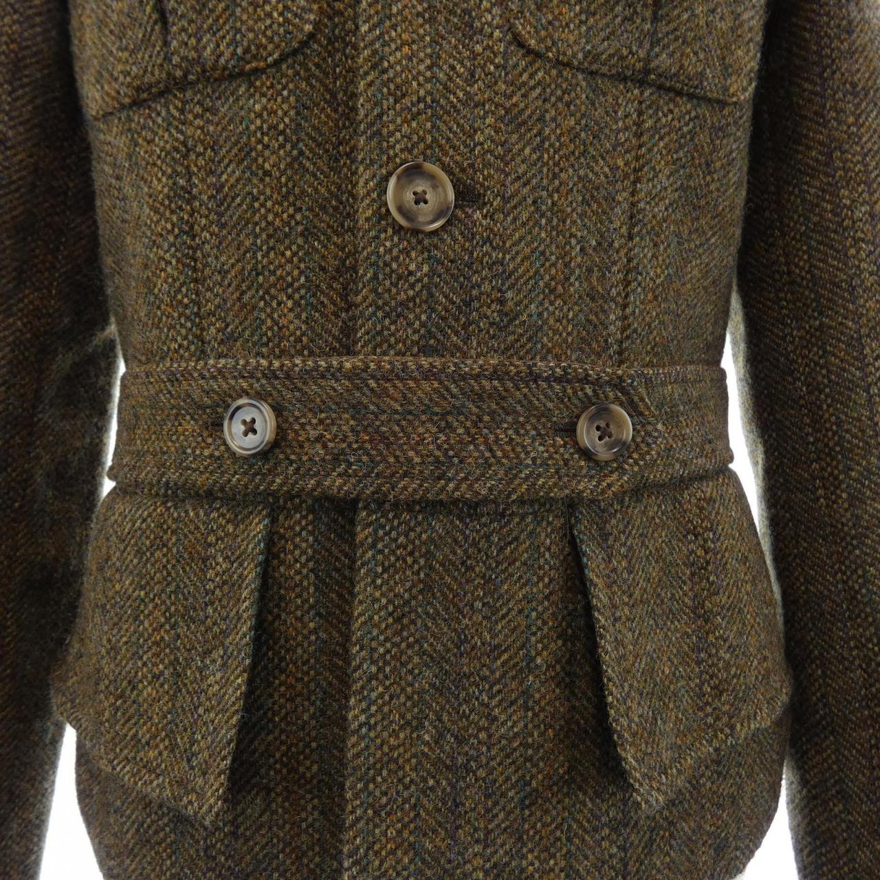 ポロラルフローレン POLO RALPH LAUREN belted wool tweed utility ジャケット