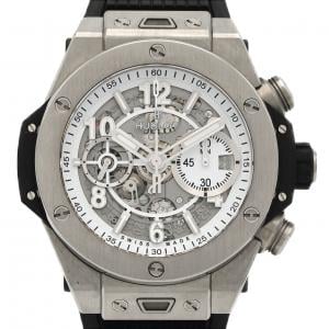 【ノーメンテナンス還元価格】ウブロ ビッグバンウニコブラック&ホワイト TI JAPAN LIMITED 421.NX.2010.LR.JPN TI 手巻