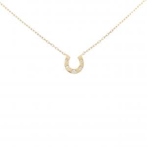 エテ ホースシュー ダイヤモンド ネックレス 0.04CT