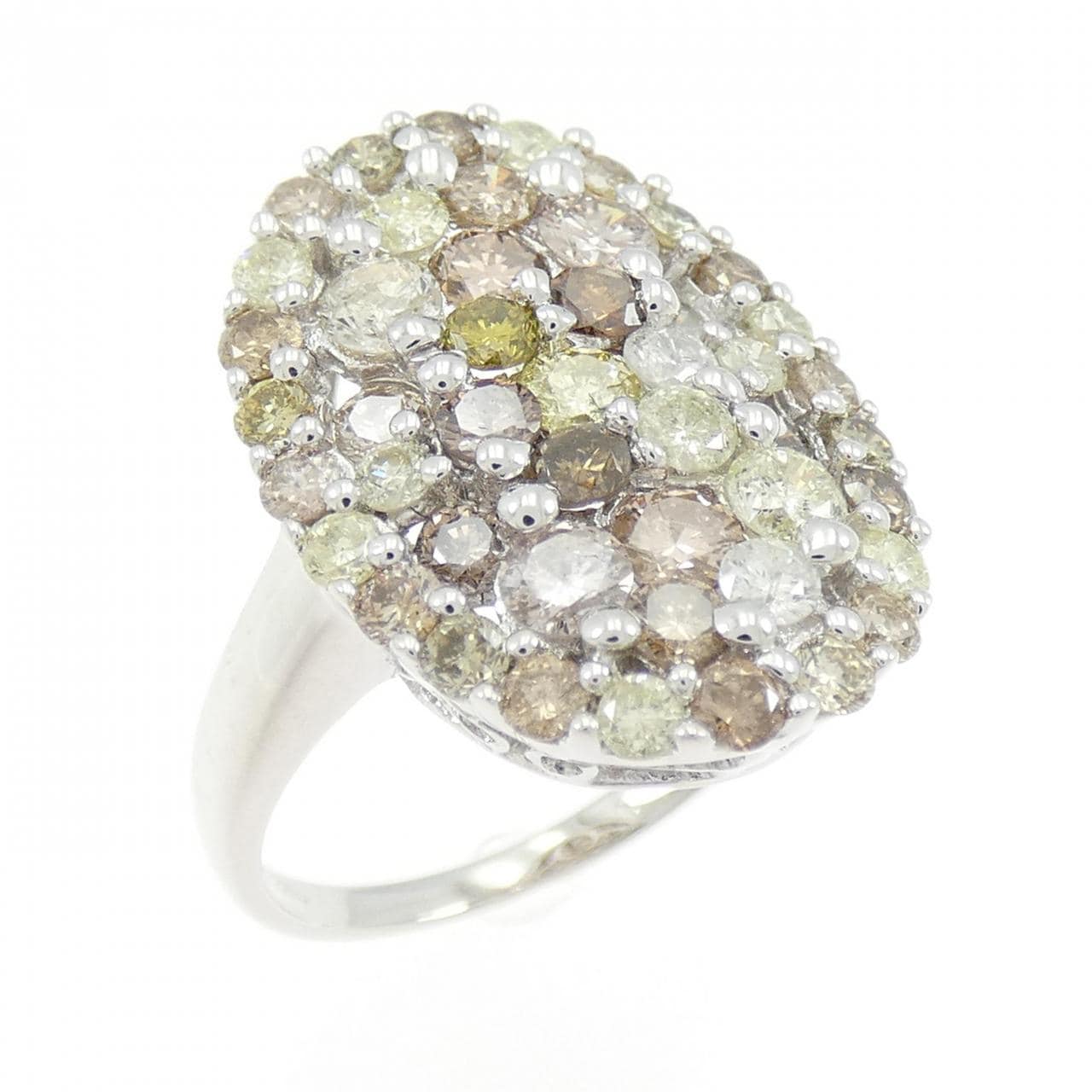 K18WG ダイヤモンド リング 2.00CT