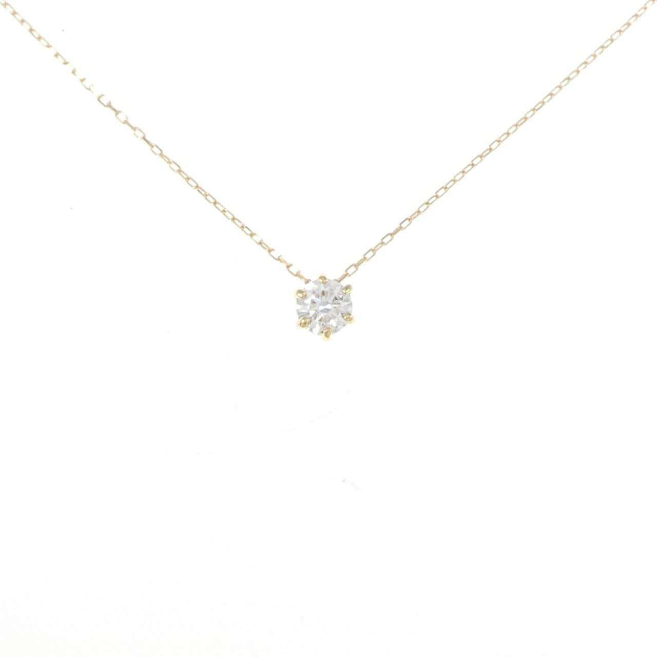 K18YG ダイヤモンド ネックレス 0.20CT