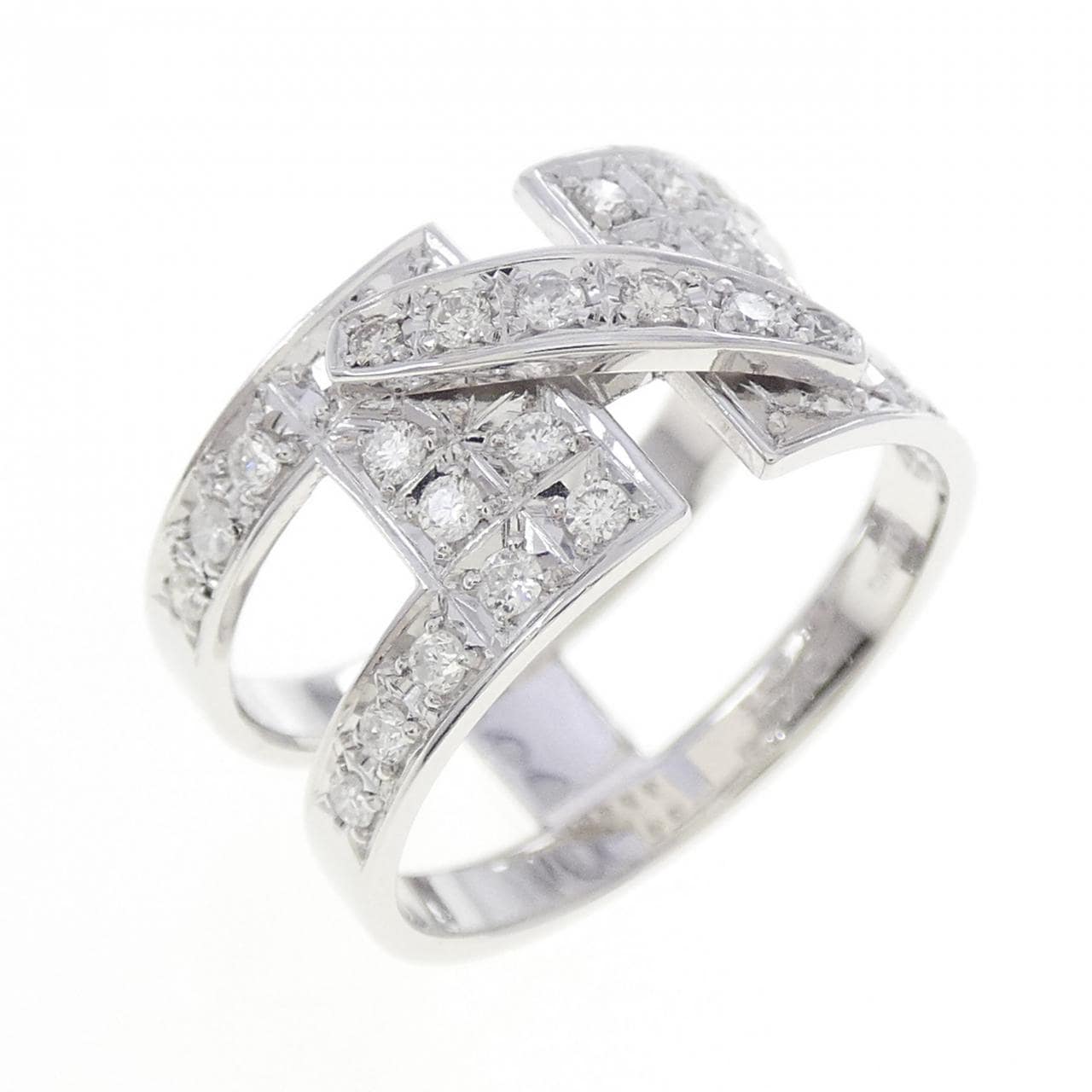 K18WG ダイヤモンド リング 0.41CT