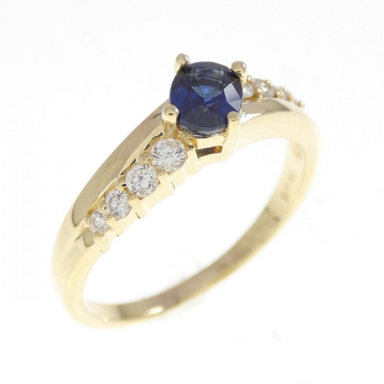 K18YG サファイヤ リング 0.52CT
