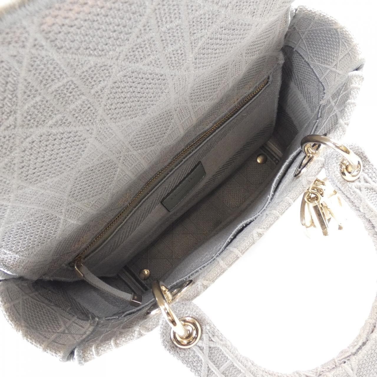 Christian DIOR Lady D-Light 中号 M0565OREY 包