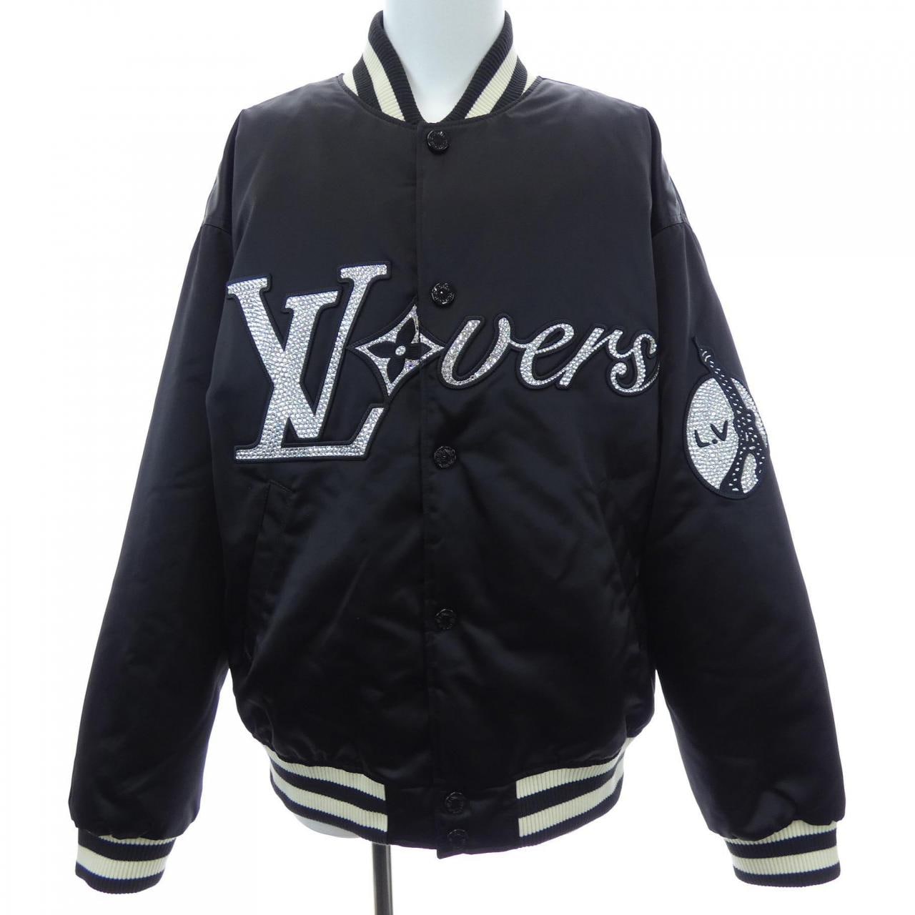 ルイヴィトン LOUIS VUITTON エンブロイダードナイロンベースボールブルゾン HQB71EGPD スタジャン