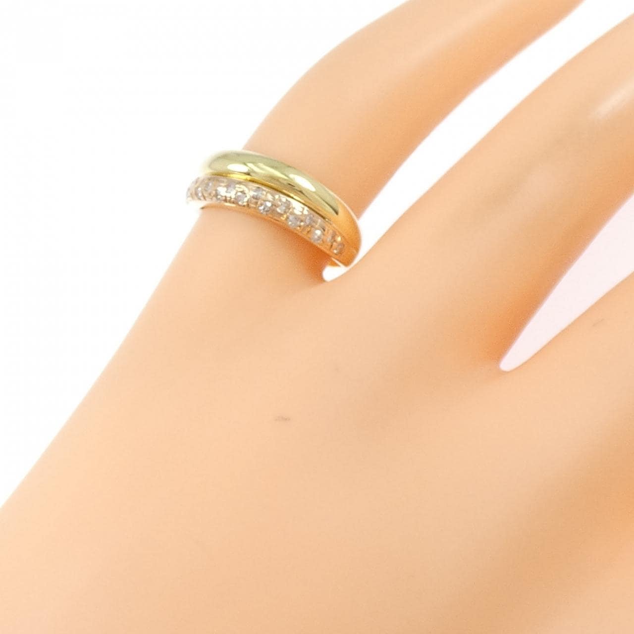 K18YG/K18PG ダイヤモンド リング 0.17CT