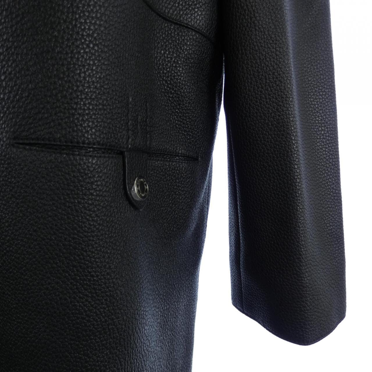 HERMES leather coat